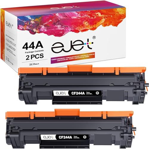 Ejet 44A Compatibili Per Hp 44A Cf244A Cartucce Di Toner Per Hp Laserjet Pro M15W M15A Mfp M28W M28A (Nero, 2-Pack)