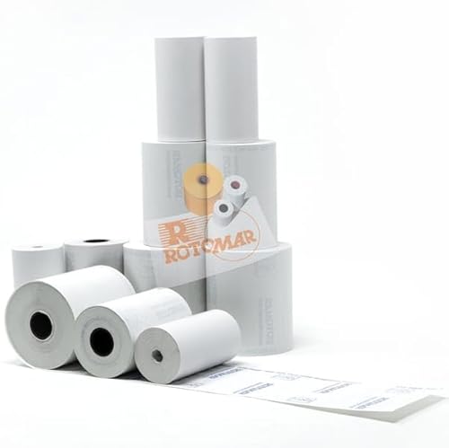 Blister 12 Rotoli Carta Termica 55Gr Bpa Free 57Mm X 11Mt Senza Anima X Pos Rotomar