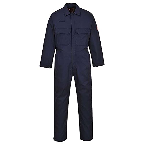 Portwest Biz1 Tuta Ignifuga Unisex - Adulto, Navy, Xs