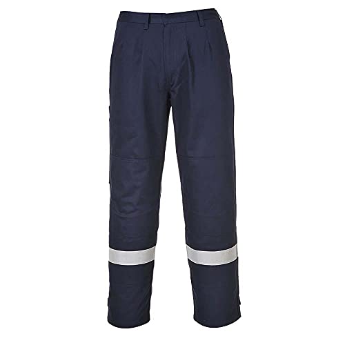 Portwest Fr26 Pantaloni Bizflame Plus, Taglia L, Navy
