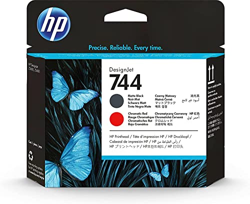 Hp 744 F9J88A, Testina Di Stampa Originale Hp, Compatibile Con Le Stampanti Hp Designjet Z2600 E Z5600, Nero Fotografico E Rosso Cromatico