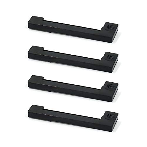 Printerfield Ink Ribbon Ricambio Di Inchiostro In Inchiostro Da 4 Confezioni Per Erc-09 - Nero