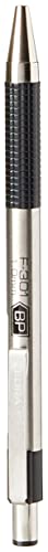 Zebra F-301 Delux Retractable Ball Pen Stainless Steel Medium Black Ref 21971