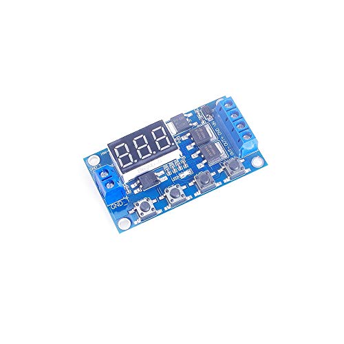 Angeek Dc 12V 24V Dual Mos Tube Led Digital Time Delay Relay Trigger Cycle Timer Delay Switch Circuit Board Timing Control Module