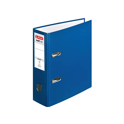 Herlitz 10842326 Raccoglitore Ad Anelli Nero, Blau