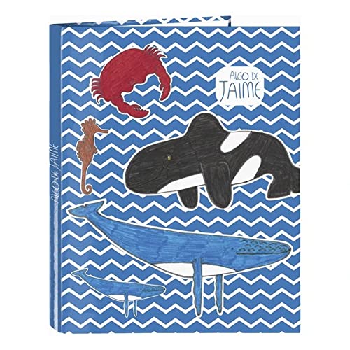 Cartella Con Fogli 4 Anelli Di Algo Di Jaime, 265 X 330 Mm