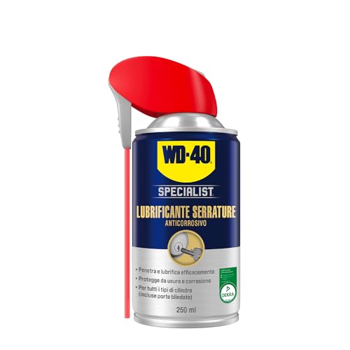 Wd-40 Specialist Lubrificante Serrature Spray Anticorrosivo Con Sistema Doppia Posizione, Marrone, 250 Ml