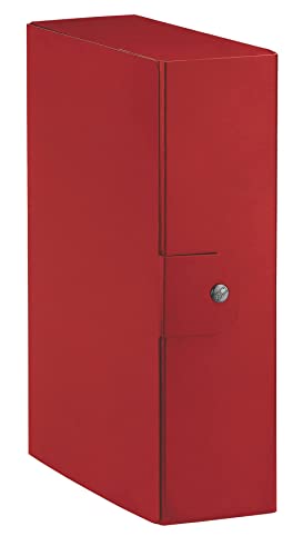 Esselte C30 Eurobox Cartella Per Progetti, 25 X 35 Cm, Dorso 10 Cm, Rosso, Confezione Da 1, 390330160