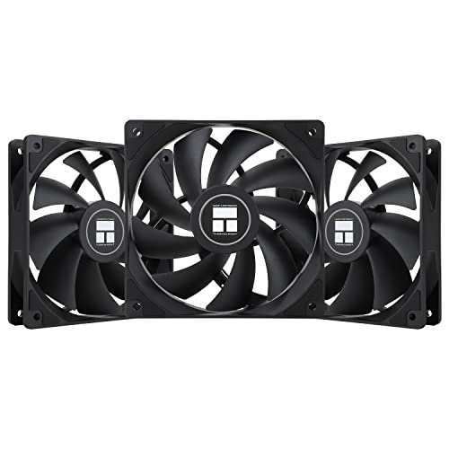 Thermalright Tl-C12C X3 Ventola Cpu Di Raffreddamento Del Case Da 120 Mm, Per Computer Silenziosa Pwm A 4 Pin Con Cuscinetto S-Fdb Incluso, Fino A 155