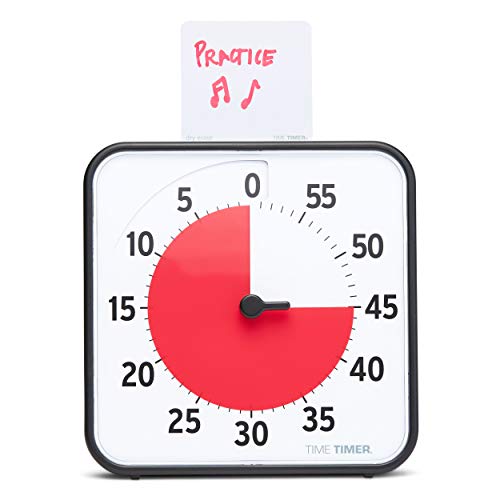 Time Timer Original Medium, 19X19Cm - Timer Visivo Di 60 Minuti - Conto Alla Rovescia Per Aula O Riunioni Per Bambini E Adulti (Nero)