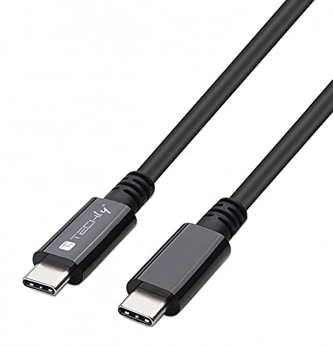 Techly 362602 Cavo Usb 4 Gen 3 Type-C™ Thunderbolt M/M E-Mark 8K 40Gbps 100W Pd 0,8M Nero Nero