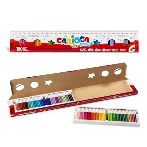 Carioca Pennarelli Joy Paperboard Wallet, Set Di Pennarelli Colorati Per Bambini Con Punta Fine, Ideali Per Disegnare E Colorare, Super Lavabili, Colo