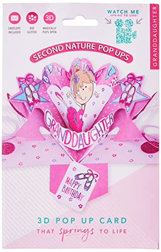 Second Nature Pop Ups "Ballet Girl Granddaughter Birthday Card