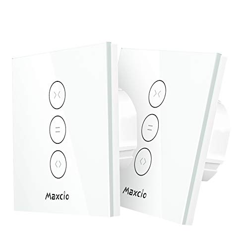 Interruttore Wifi Per Tapparelle, Maxcio Smart Switch Per Motori Per Tapparelle, Compatibile Con Alexa E Google Home Per Controllo Vocale, App Control
