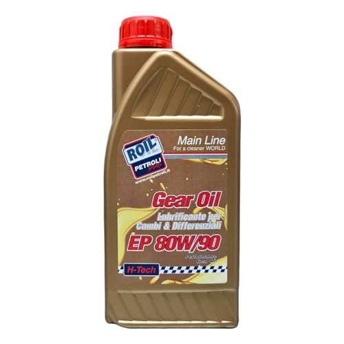 1 Litro Di Roil Gear 80W90 Ep Olio Cambio Per Auto, Moto, Furgoni, Camion ►Nuova Formula◄ Che Migliora La Lubrificazione E Protezione Degli Ingranaggi