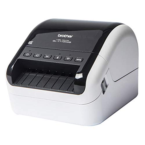 Brother Ql1110Nwb Stampante Per Etichette Fino A 103,6 Mm. Di Ampiezza. Connettività: Usb, Wifi, Bluetooth E Ethernet, Compatibilità Con Airprint E Mf