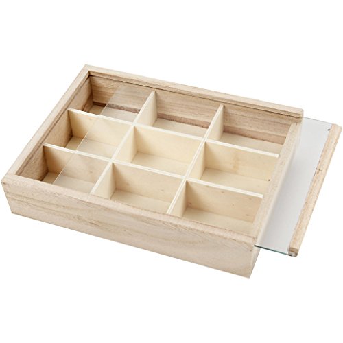 Creativ - Piccola Bacheca/Espositore In Legno Paulownia Tomentosa, 1 Pezzo 17 X 13 Cm