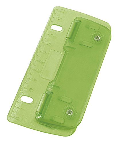 Wedo 067811 Perforatore Tascabile, 8 Cm, Verde
