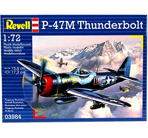 Revell-P-47 M Thunderbolt Modellino Da Montare-Cacciabombardiere, Multicolore, 03984