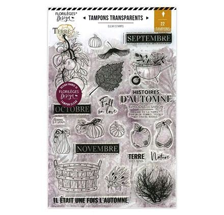 22 Timbri Trasparenti"Florilèges Design" - Terra Delle Sense, Storia Autunnale