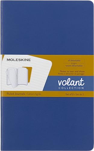 Libreta Volant Large 96H Rayas T/B Azul No Me Olvides Amari