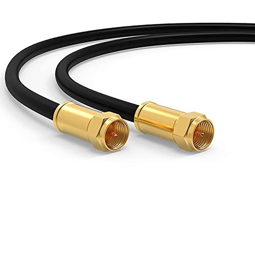 Cavo Sat 4M Cavo Satellitare Tv - Cavo Antenna Digitale Coassiale Per Internet - F-Stecker Per Router, Modem - Cavo Di Collegamento Hd, 4K Uhd,8K, Dvb