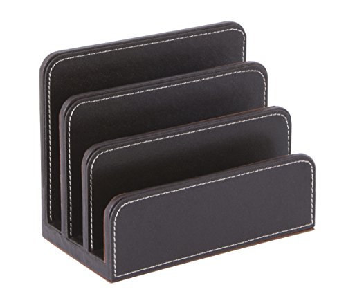 Osco Bpulh1 Faux Leather Letter Holder - Brown