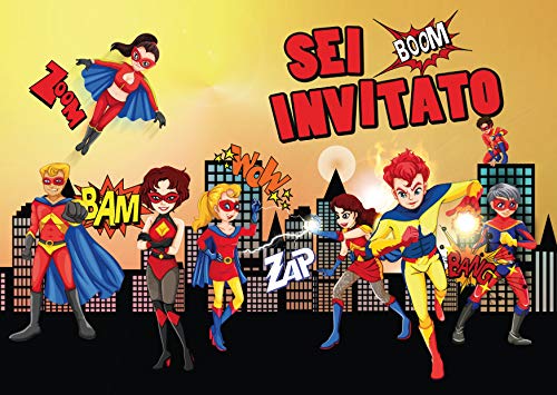 Edition Colibri 10 Inviti Per Festa Di Compleanno; Motivo: Supereroi/Avenger Inviti Di Compleanno Per Bambini/In Italiano (10963 It)