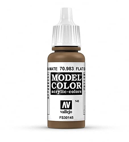 Vallejo 70.983 - Colore Acrilico Opaco , Marrone (Flat Earth), 17 Ml, 1 Pezzo