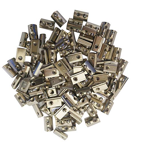 Confezione Da 100 Pezzi 2020 2040 2060 Roll In Spring Loaded T Nut M3 Per 20X20 Serie 20 Alluminio Estrusori 6Mm Slot Alluminio Profilo Accessori (M3)
