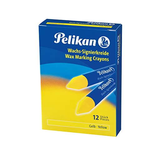 Pelikan 701102 - Pastelli Per Tracciare, 12 Pezzi, Colore: Giallo
