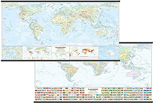 Carta Geografica Mondo Fisico/Politica