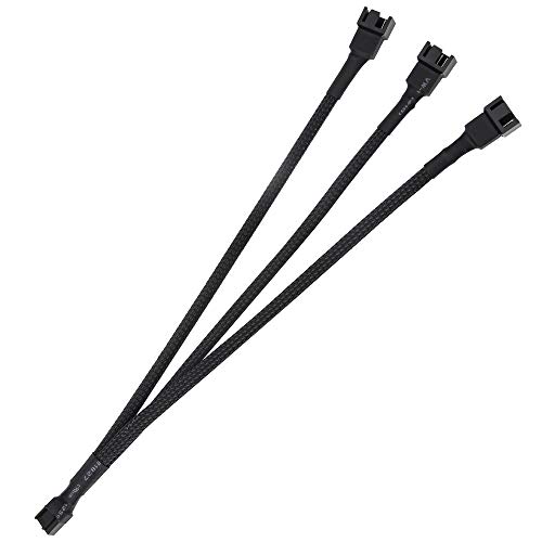 Ancable Pwm 4 Pin Fan Splitter 1 A 3, Pc Pwm Fan Splitter Pc Fan Cavo Di Prolunga Di Alimentazione Per Scheda Madre Cpu Con Manicotto Intrecciato Adat