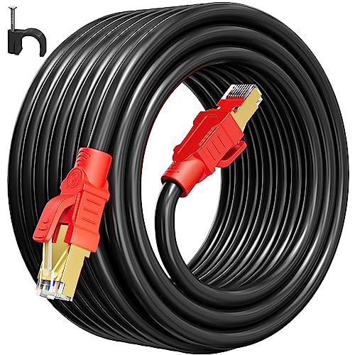 Cavo Ethernet Cat 8 20 Metri, 40Gbps 2000Mhz Cavo Di Rete 20M Schermato S/Ftp Cavo Lan Internet 20 Metri Alta Velocità 26Awg Gigabit Cavo Rj45 Patch L