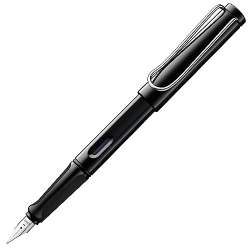 Lamy Db19678 - Penna Stilografica Con Pennino Fine, Modello Safari, Colore: Nero