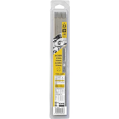 Gys - 50 Elettrodi Rutili Acciaio, Diametro 2.5 Mm - 084438