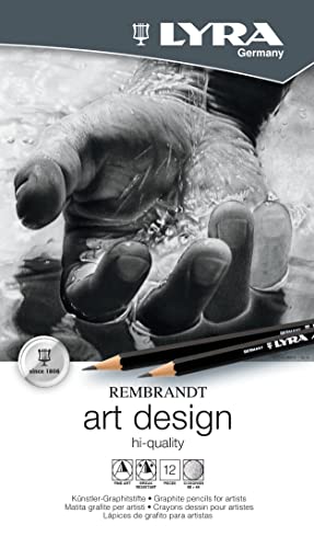 Lyra L1111120 - Metal Case Rembrandt Art Design Set 12 Pencils