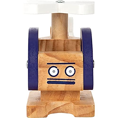 Small Foot Elicottero, Giocattolo Per Bambini, In Legno 100% Certificato Fsc, A Partire Da 18 Mesi, 12287 Helicopter Toy, Multicolore