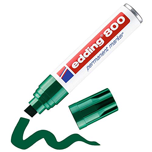 Edding - Marcatore Permanente 800 - Verde - Scalpello - 4-12 Mm - 800 004