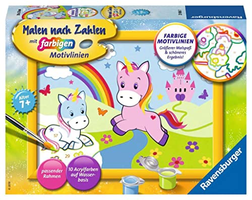 Ravensburger- Traumhafte Einhörner Fantastico Mondo Di Unicorni, Multicolore, 27696