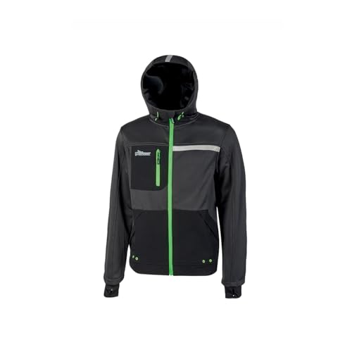 Felpa Con Cappuccio Da Lavoro U-Power Modello Galaxy Colore: Asphalt Grey Green Articolo: Fu275Rl Taglia M