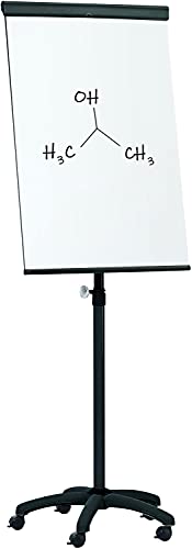 Techly 305410 Lavagna Magnetica Cancellabile Flipchart Portablocco Ruote 70X100 Cm