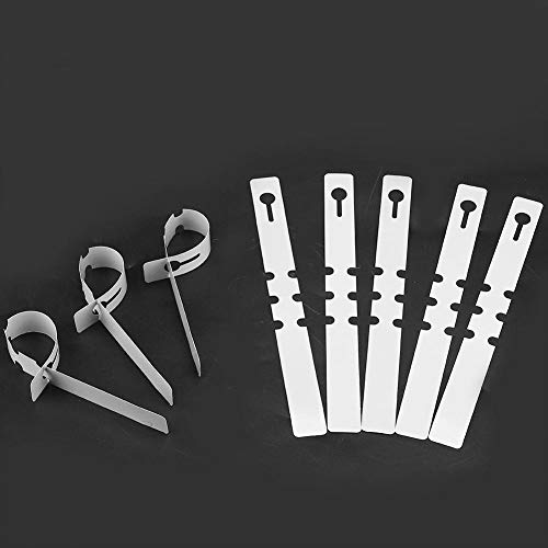 Pianta In Plastica Con Albero Tags – 100 Pezzi – Nastro Decorativo Per Prato – 21 X 2 Cm (Bianco)