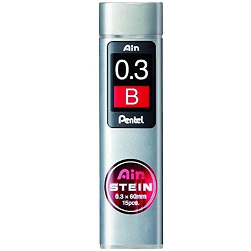 Pentel Ain - 15 Mine, Tratto: 0,3 Mm, Durezza: B