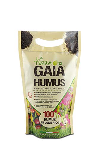 Humus Di Lombrico - Fertilizzante Biologico Premium - Sacchetto Da 1,8 L / 1 Kg