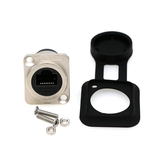 Zblzgp Adattatore Rj45 A Pannello, Modulo Di Tipo D, Categoria 6, Rete Cat6 Gigabit, Dritto, Cavo Di Rete Rj45 Per Trasmissione Del Segnale Multimedia