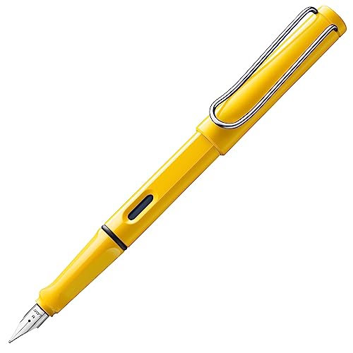 Lamy Fh08113 - Penna Stilografica Safari, Tratto: Spesso, Modello 018, Colore: Giallo