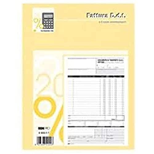 Edipro - E5222Ct - Blocco D.D.T. Fattura 33X3 Autoricalcante F.To 29,7X22