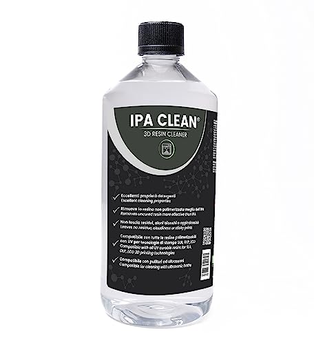 Mchem Ipa Clean 3D Resin Cleaner - Soluzione Detergente Per Stampanti 3D A Resina - Pulisce Piu' Efficace Che Alcool Isopropilico. Lunga Durata. Lava