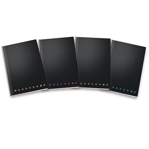 Pigna Confezione Da 5 Maxi Quaderni Monocromo Ppl Filo Singer, F.To 22 * 28, Quadretto 5Mm, 5M